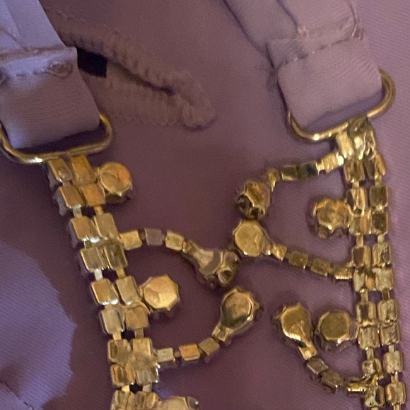 NWT! Sexy Purple Rhinestone Waist Swimsuit! - Picture 10 of 10